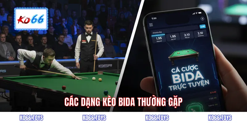  Các dạng kèo bida thường gặp